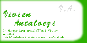 vivien antaloczi business card